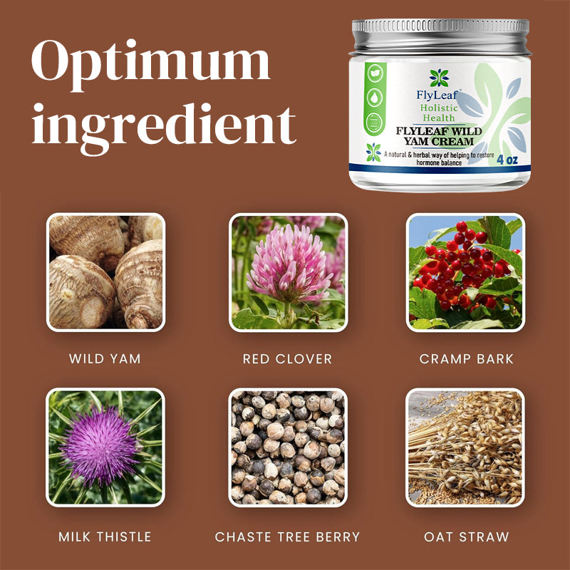 Natural Formula Organic Skin Care Yam Cream Aloe Vera & Red Clover For Menopause Relief Wild Yam Cream Organic