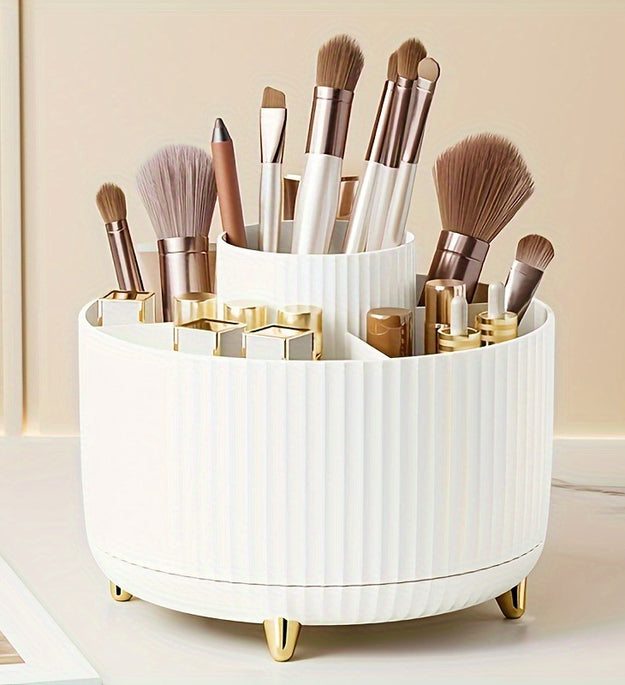 Desktop Rotating Cosmetic Brush Storage Container Cosmetic Storage