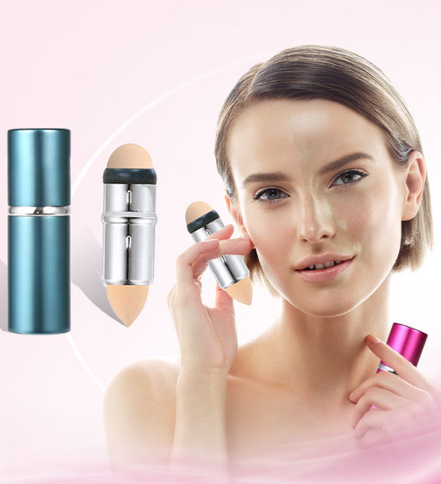 Volcanic Stone Oil Absorbing Ball Face Cleaning Massage Roller Metal Case Skin Care Beauty Wrinkle Removing Makeup Relaxing