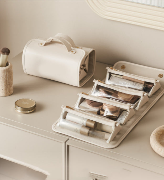Removable Portable Cosmetic Bag Large Capacity Folding Cosmetic Bags
