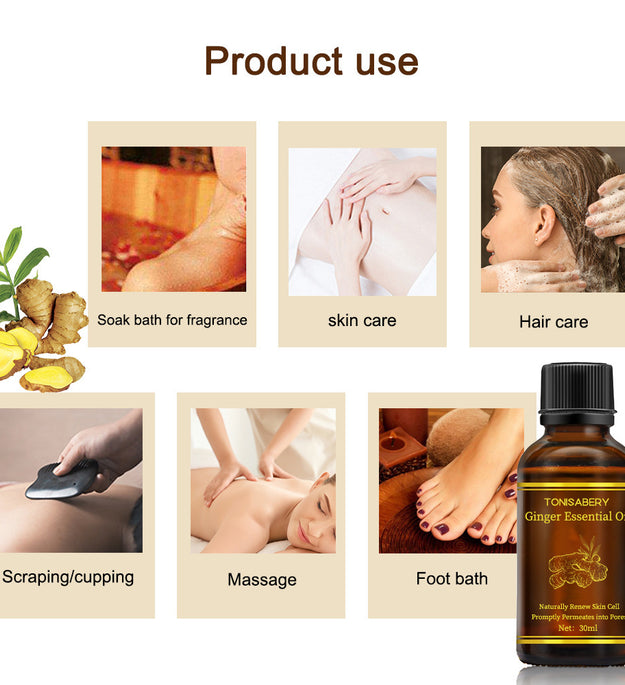 Beauty Skin Care Ginger Massage Essential Oil