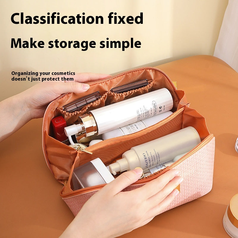 Pillow Cosmetic Bamboo Pattern Cosmetic Storage Bag Large Capacity